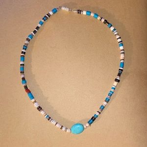 🔥🔥SOLD🔥🔥Turquoise Beaded Necklace